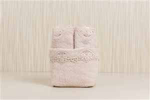Sac + 4 Piece Towel Set Petunya