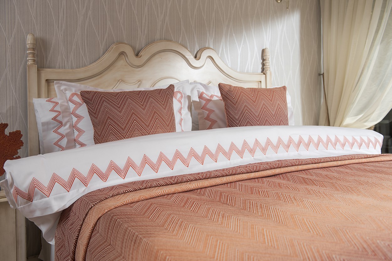 Nakışlı Nevresim Takımı Çift Kişilik Zigzag By Mercan