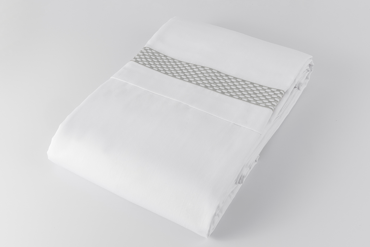 Nakışlı Nevresim Takımı Çift Kişilik Patty By Gri