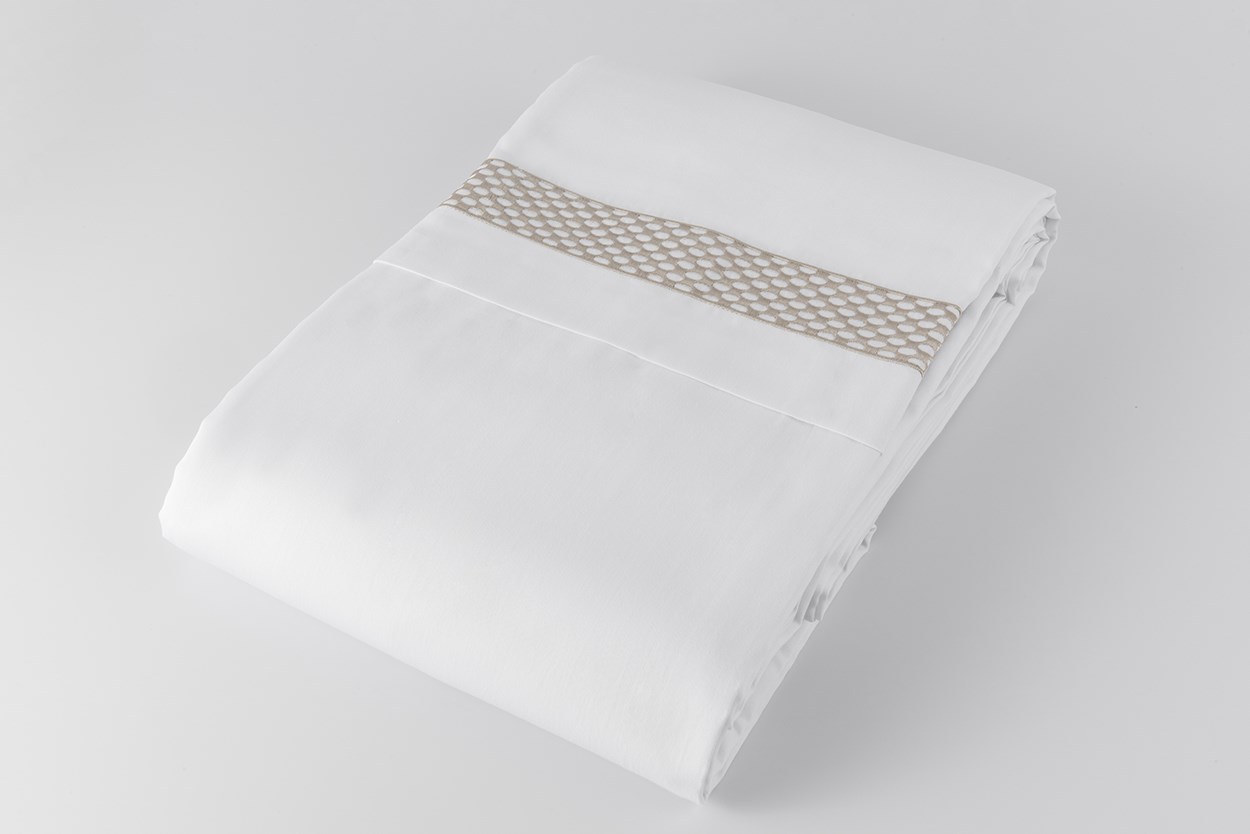 Nakışlı Nevresim Takımı Çift Kişilik Patty By Taş Rengi