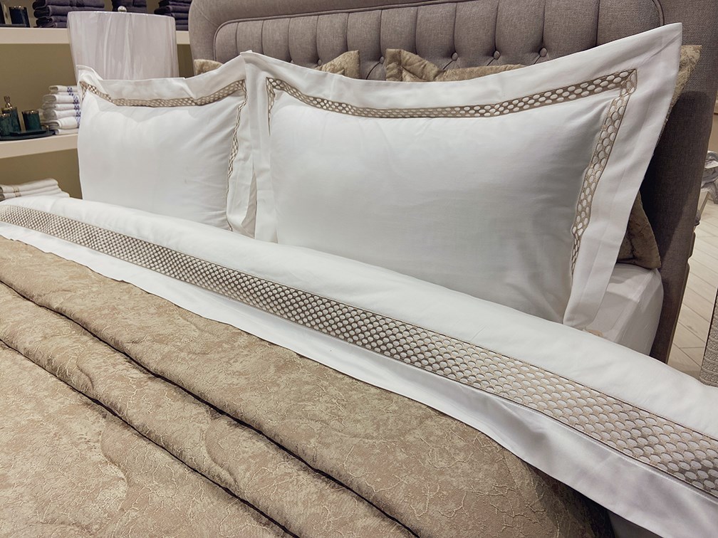 Nakışlı Nevresim Takımı Çift Kişilik Patty By Taş Rengi