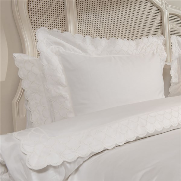 Nevresim Takımı Çift Kişilik Fisto Angelica F-32811 - 120 Tel Beyaz