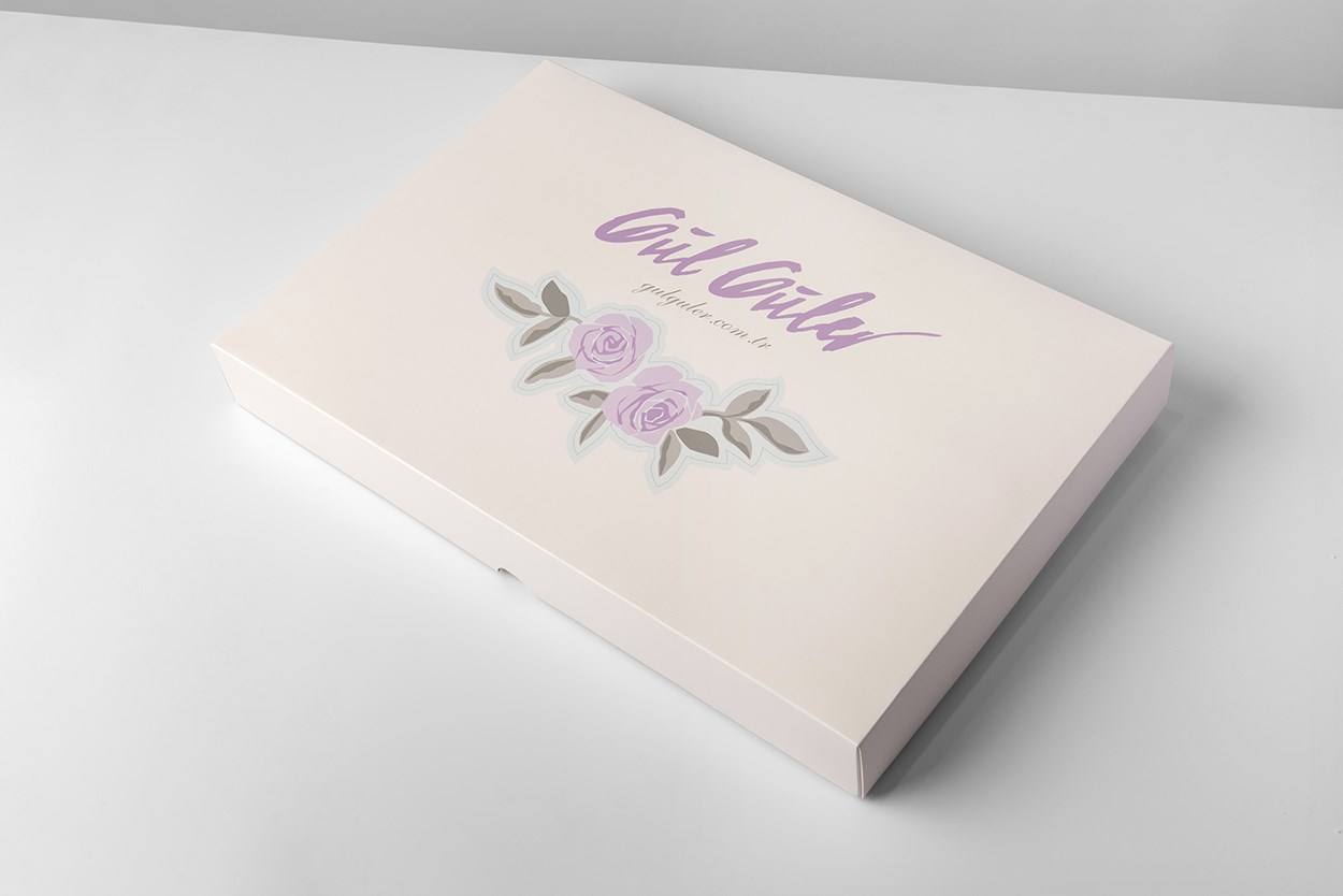 Baskılı Nevresim+Yastık Kılıfı Çift Kişilik Rosalin Beyaz