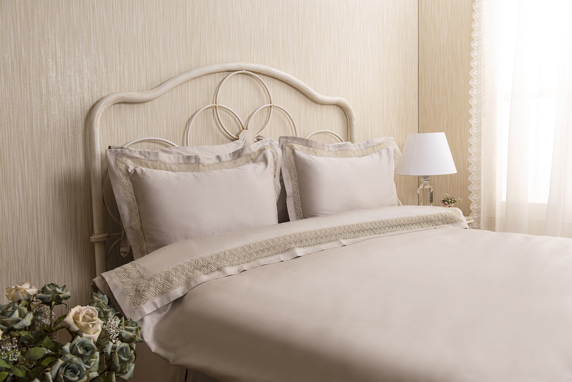 DANTELLİ NEVRESİM TAKIMI ÇİFT KİŞİLİK DALIAN 001002010414