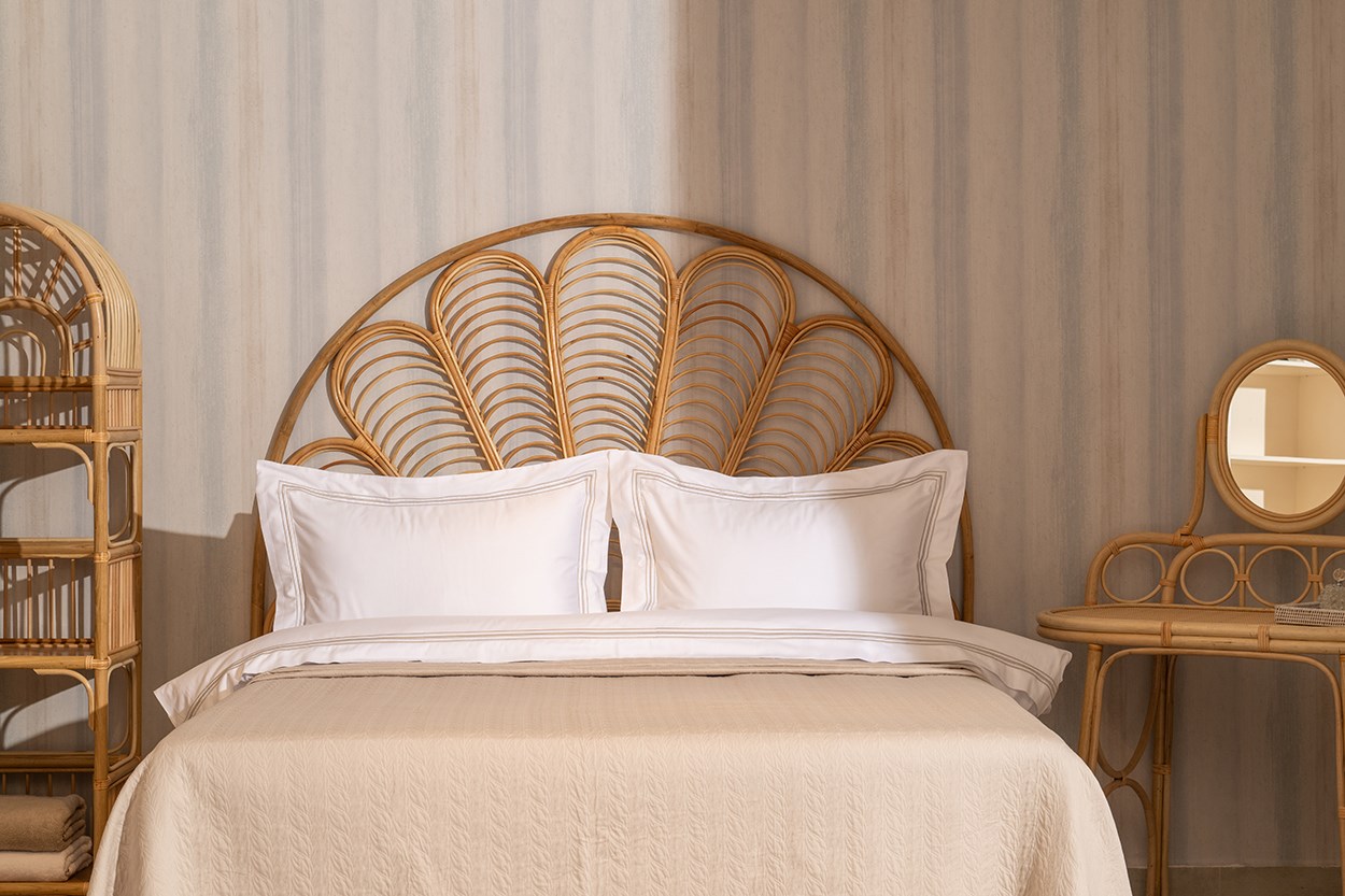 Kalın 3 Sıra Pikolu Çift Kişilik Nevresim Takımı By Taş Rengi