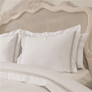 Kalın 3 Sıra Pikolu Çift Kişilik Nevresim Takımı By Gri