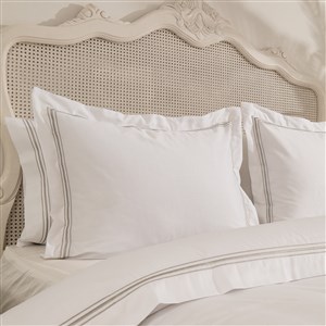 Kalın 3 Sıra Pikolu Çift Kişilik Nevresim Takımı By Gri