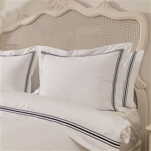 Kalın 3 Sıra Pikolu Çift Kişilik Nevresim Takımı By Lacivert