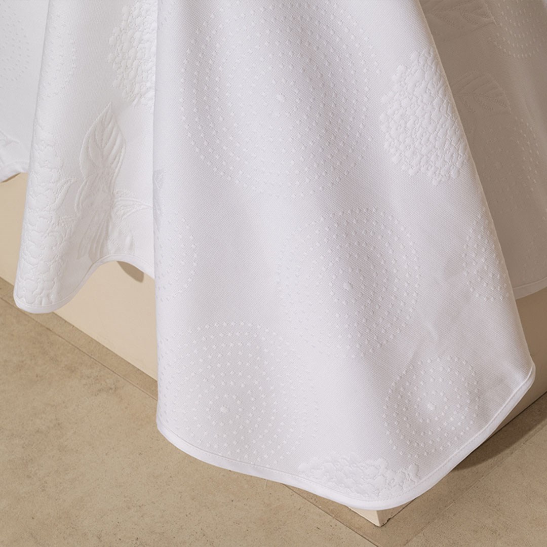 Pike Takımı Çift Kişilik Ortanca Beyaz