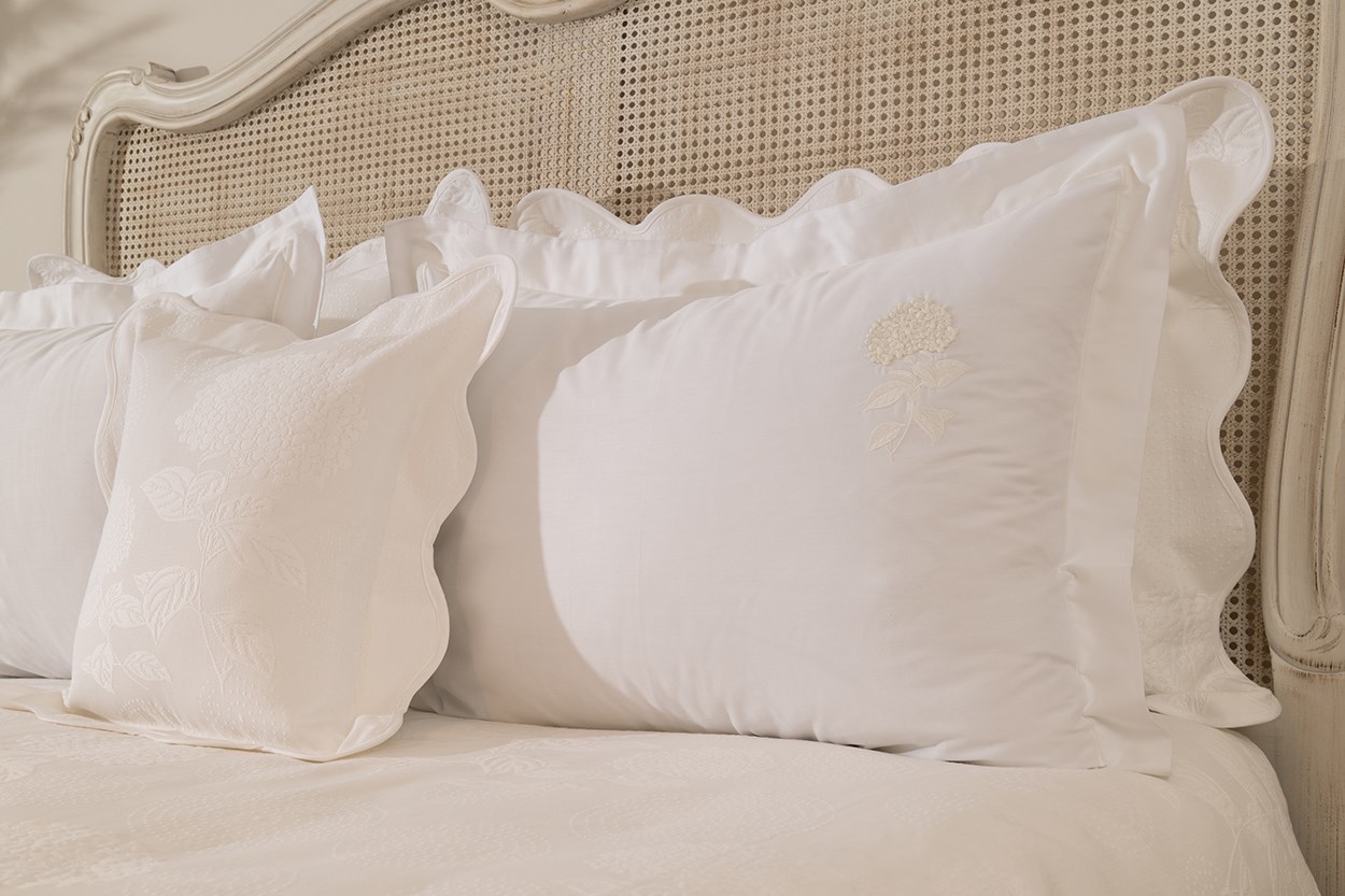 Pike Takımı Çift Kişilik Ortanca Beyaz