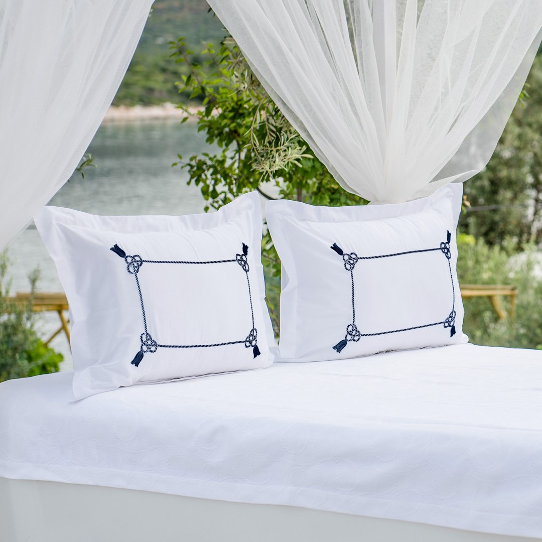 Pike Takımı Çift Kişilik Halatlı Beyaz