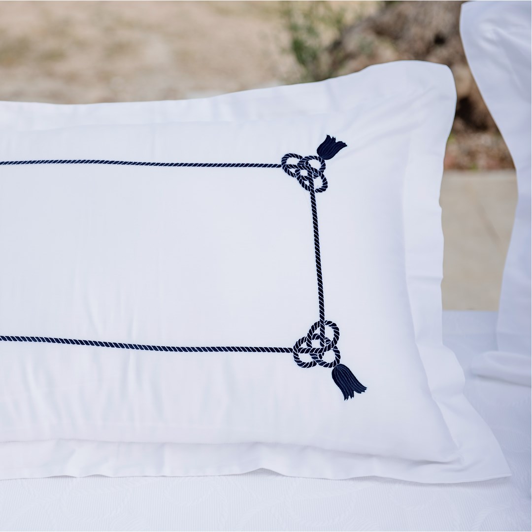 Pike Takımı Çift Kişilik Halatlı Beyaz