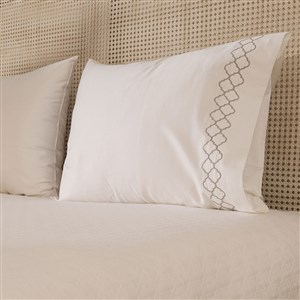 Pike Takımı Çift Kişilik Geometri - Mısır Pamuğu By Gri