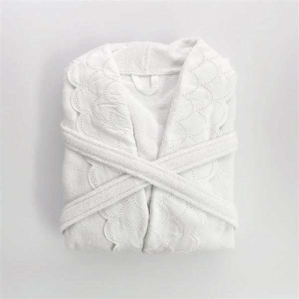 Dantelli Bornoz Fisto Angelica F-32811 Beyaz