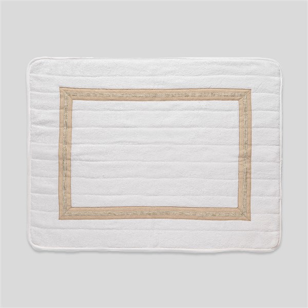 Bathmat Keten Bordürlü