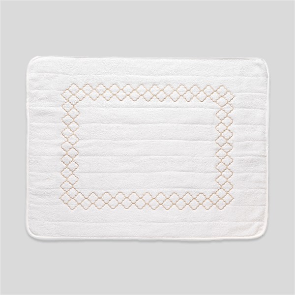 Nakışlı Ayak Havlusu Geometri By Taş Rengi