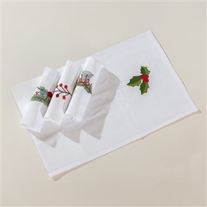 Kurulama Havlusu Yılbaşı 4'lü Beyaz