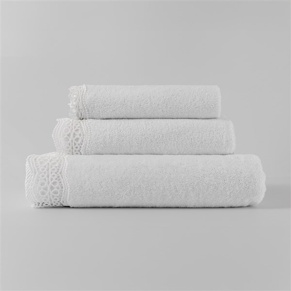 Hand Towel Daisy White