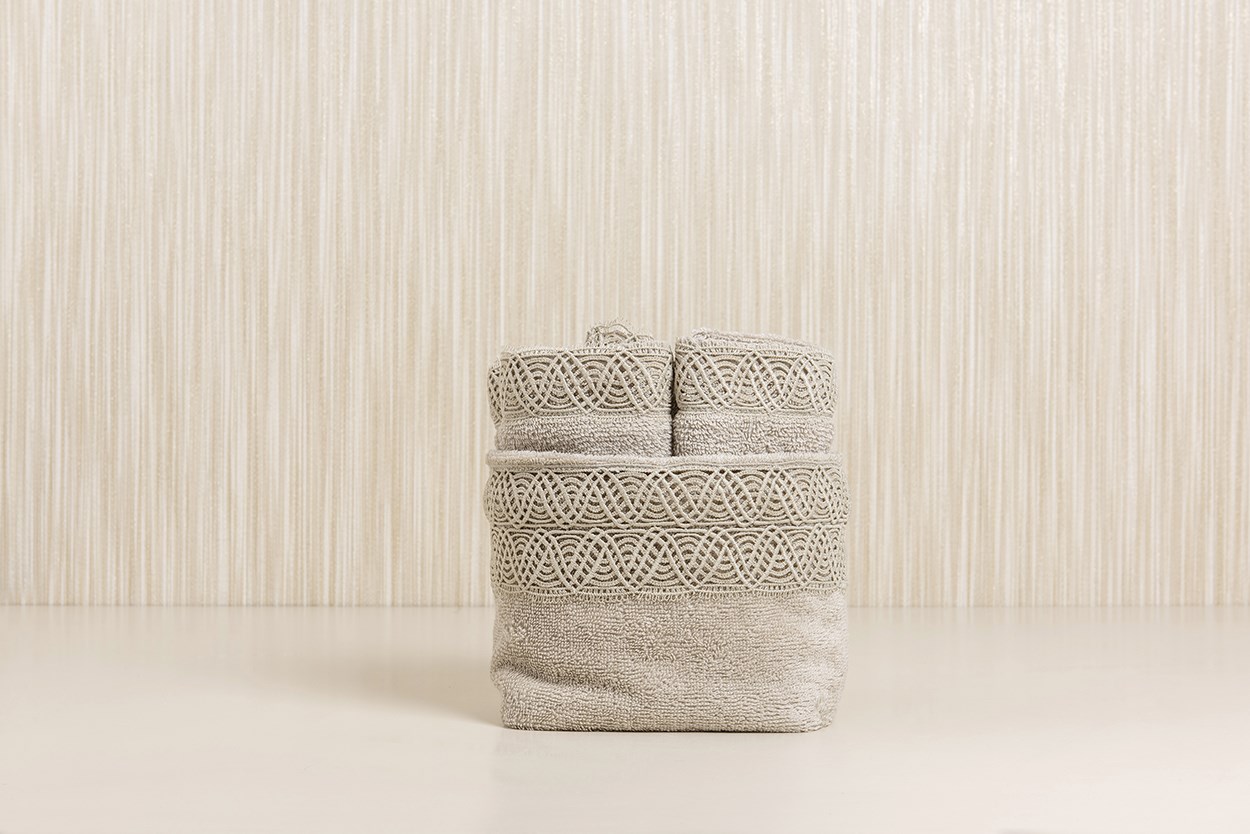 Sac + 4 Piece Towel Set Dalian Stone
