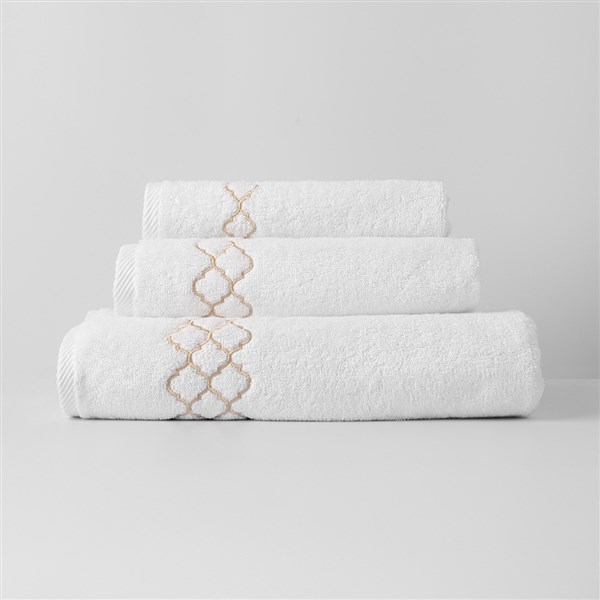 Nakışlı El Havlusu Geometri By Taş Rengi