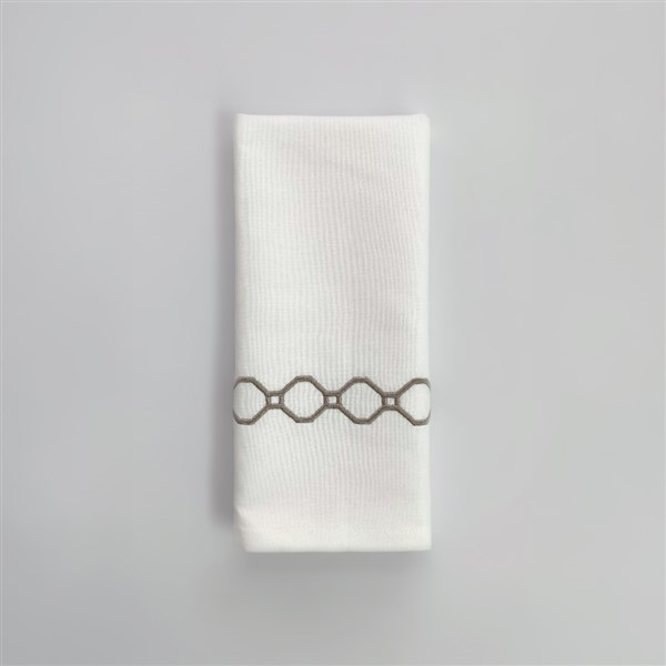 Nakışlı Keten El Havlusu Lotus By Mınk