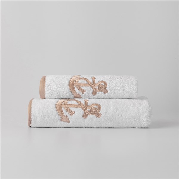 Nakışlı Yüz Havlusu Marin Çıpa By Vizon