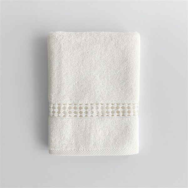 Dantelli Yüz Havlusu Clara Kemik