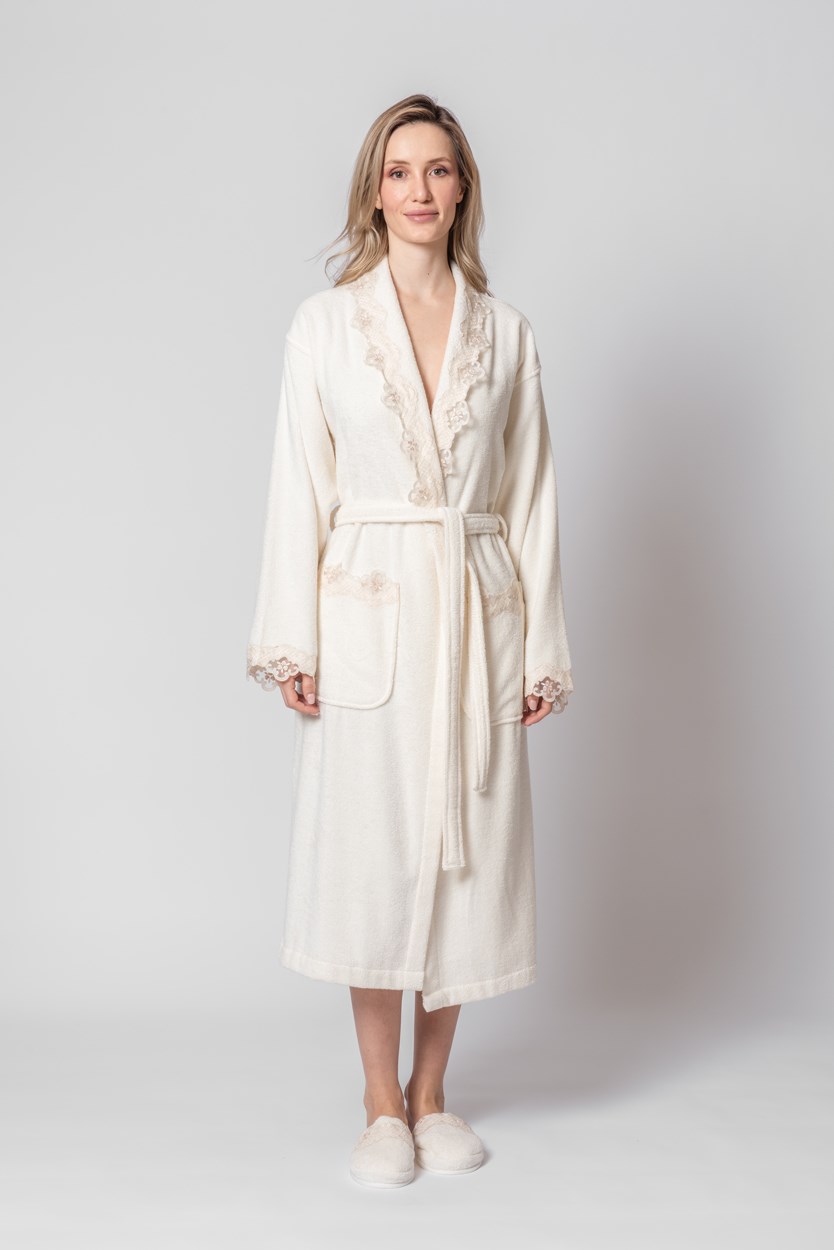 Dantelli Bornoz Açelya Kemik