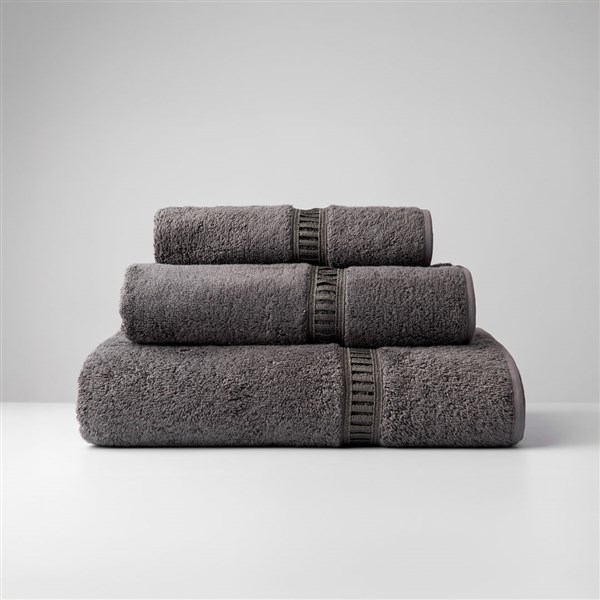 Dantelli Banyo Havlusu Kolber Antrasit