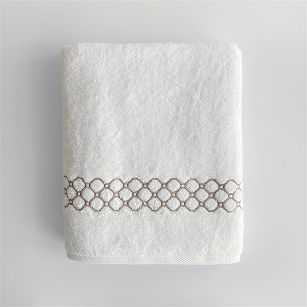 Nakışlı Banyo Havlusu Lotus By Mınk