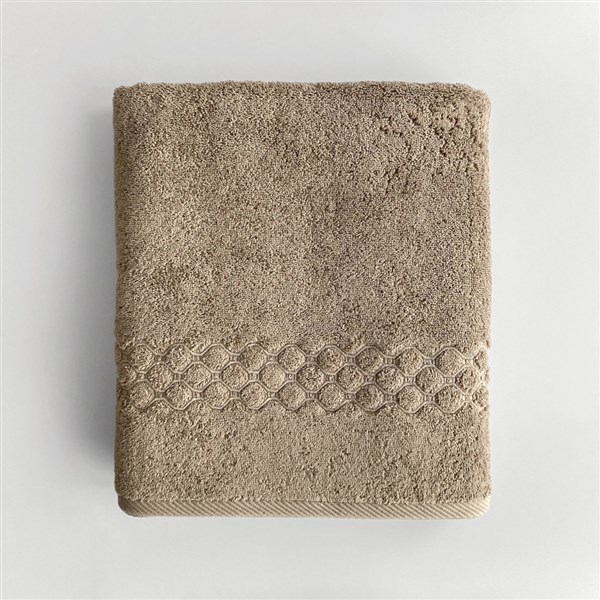 Nakışlı Banyo Havlusu Lotus Mınk