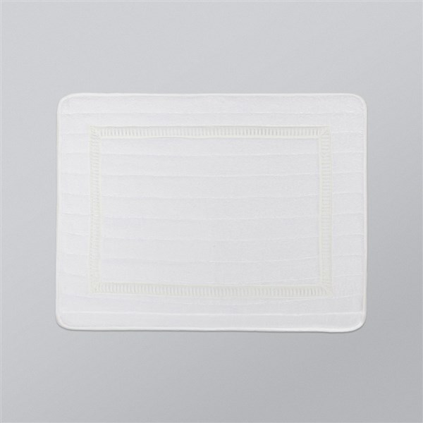 Dantelli Ayak Havlusu Kolber Beyaz