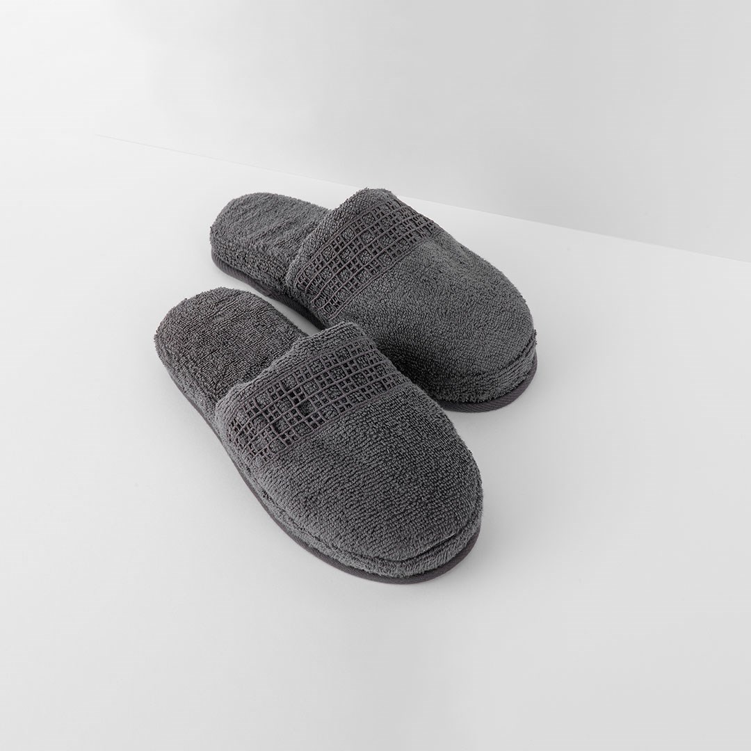 Dantelli Terlik Veronica Antrasit