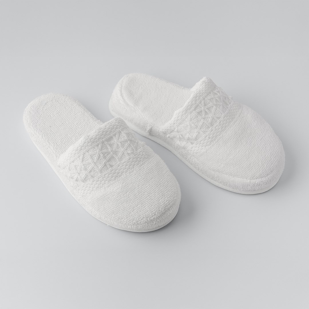 Dantelli Terlik Kassia Beyaz