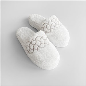 Nakışlı Terlik Peony By Kum Rengi