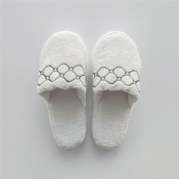 Nakışlı Terlik Lotus By Antrasit