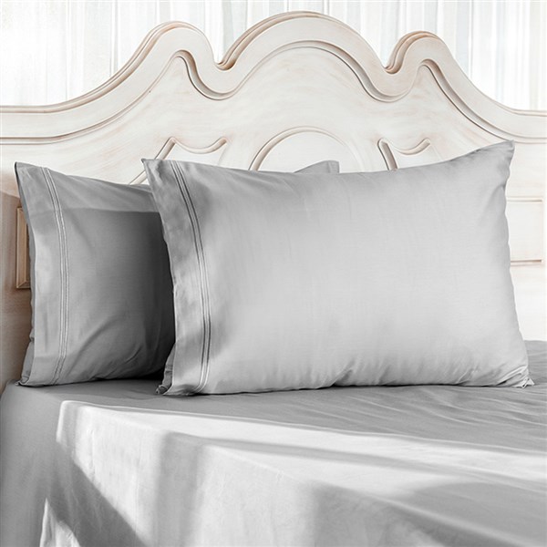 2'li Yastık Kılıfı - 120 Tel Gri