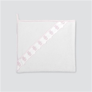 Bebek Kurulama Havlusu Ayıcıklı Kanaviçe By Pembe