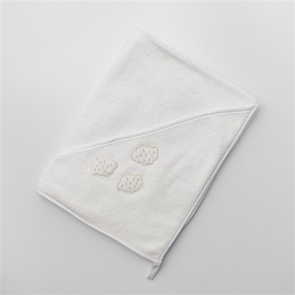 Bebek Kurulama Havlusu Bulut Beyaz