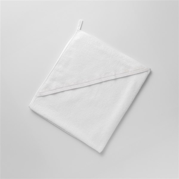 Dantelli Bebek Kurulama Havlusu Isabel Beyaz