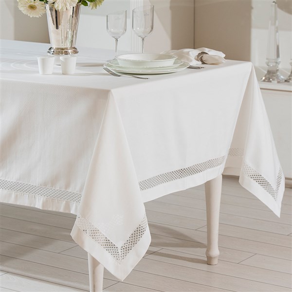 Danteli Masa Örtüsü Amber Beyaz