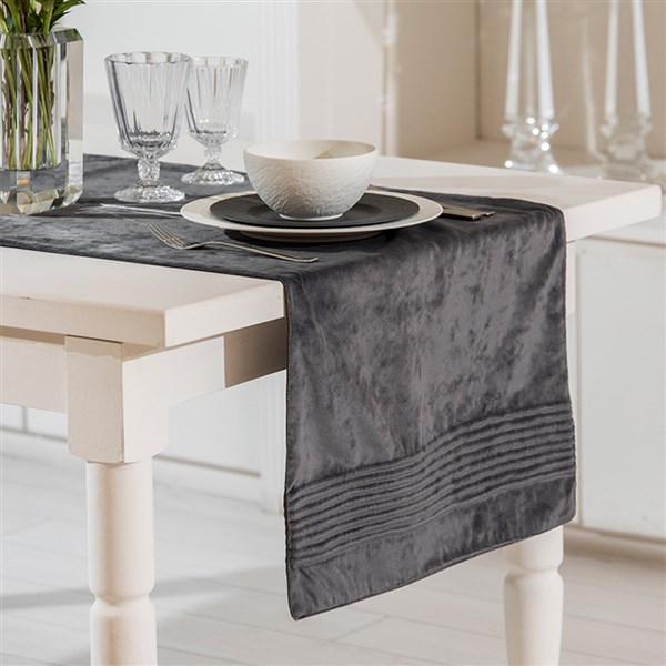 Velvet Runner Liny Antrasit