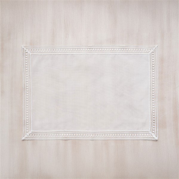 Dantelli Amerikan Servis 2'li Paket Gloria Beyaz