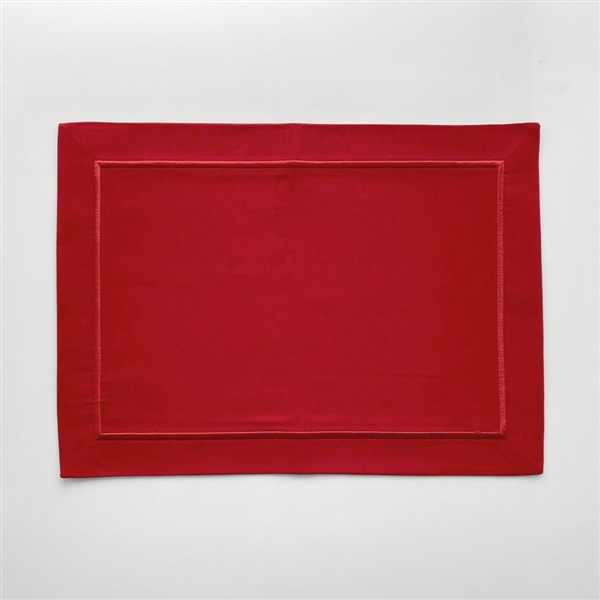 Kalın Tek Sıra Pikolu Amerikan Servis 2'li Paket Kırmızı