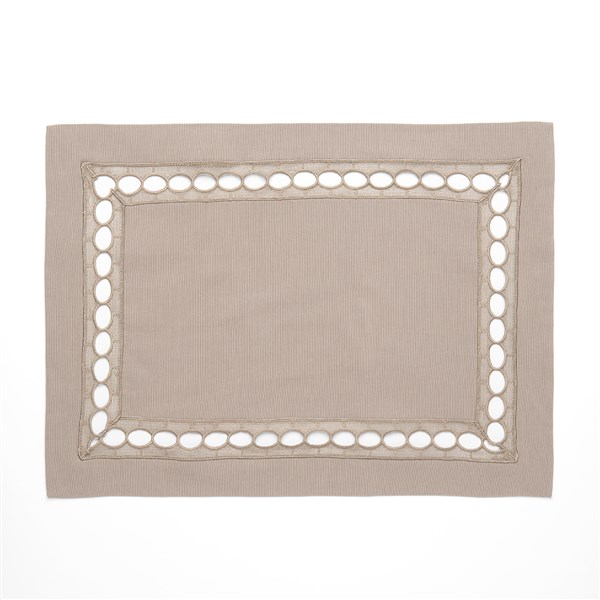 Dantelli Amerikan Servis 2'li Paket Pamina Taş Rengi