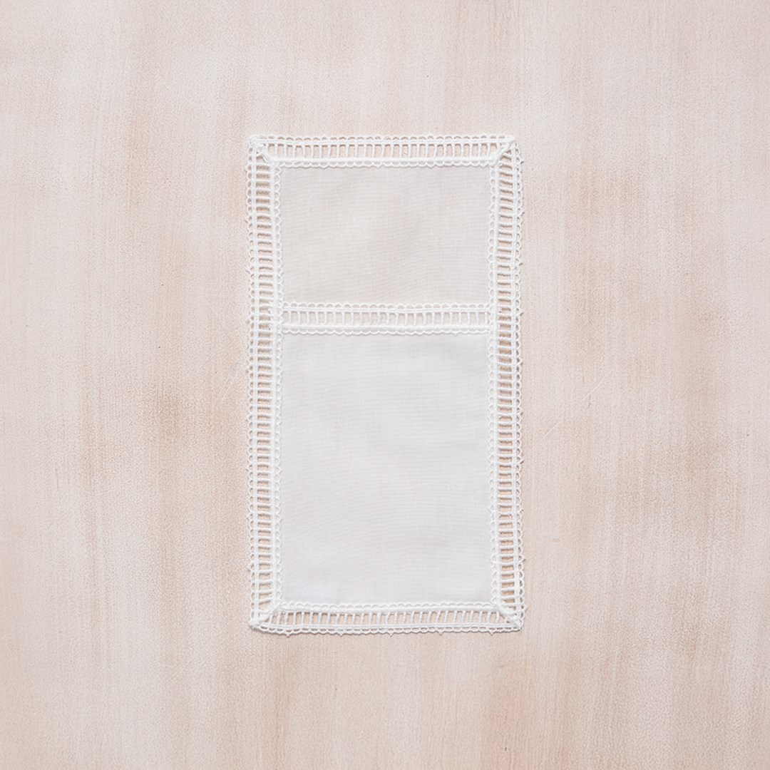 Dantelli Kaşıklık Gloria Beyaz