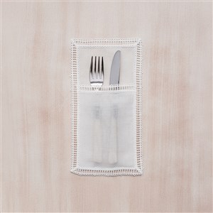 Dantelli Kaşıklık Gloria Beyaz