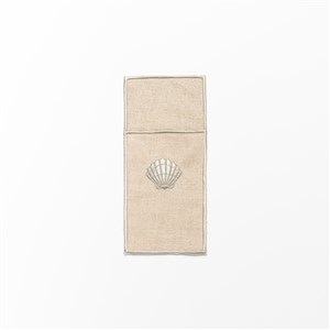 Nakışlı Kaşıklık Shell Keten