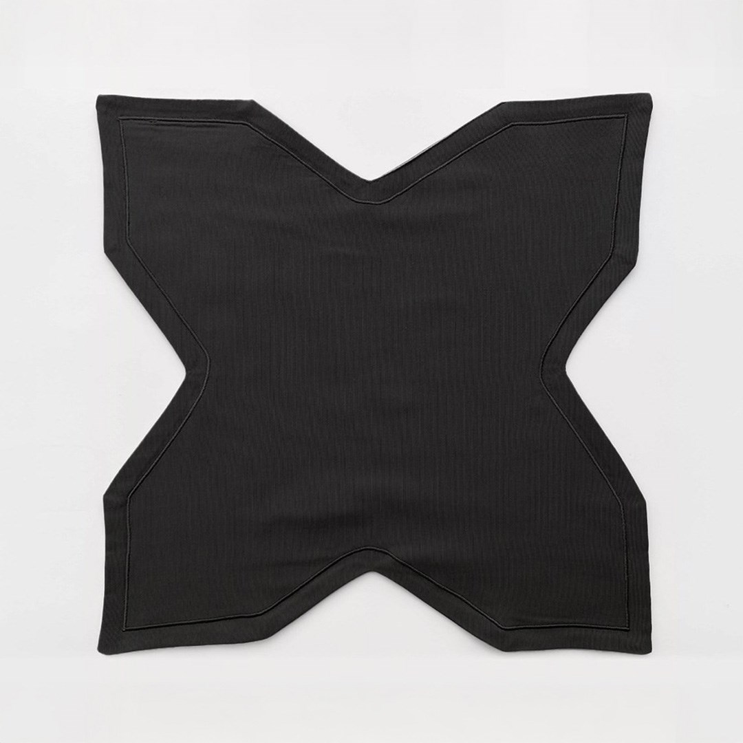 Ekmek Sepeti Örtüsü Düz Pikolu Siyah