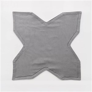 Ekmek Sepeti Örtüsü Düz Pikolu Gri-Gri